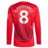 Officiële Voetbalshirt Manchester United B. Fernandes 8 Thuis 2024-25 Lange Mouw - Heren